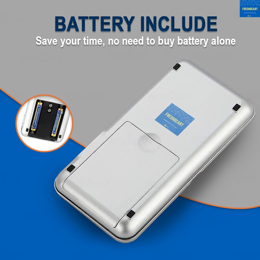 Freshdcart Mini Pocket Weight Scale Digital Jewellery/Chem/Kitchen Small Weighing Machine With Auto Calibration, Tare Full Capac